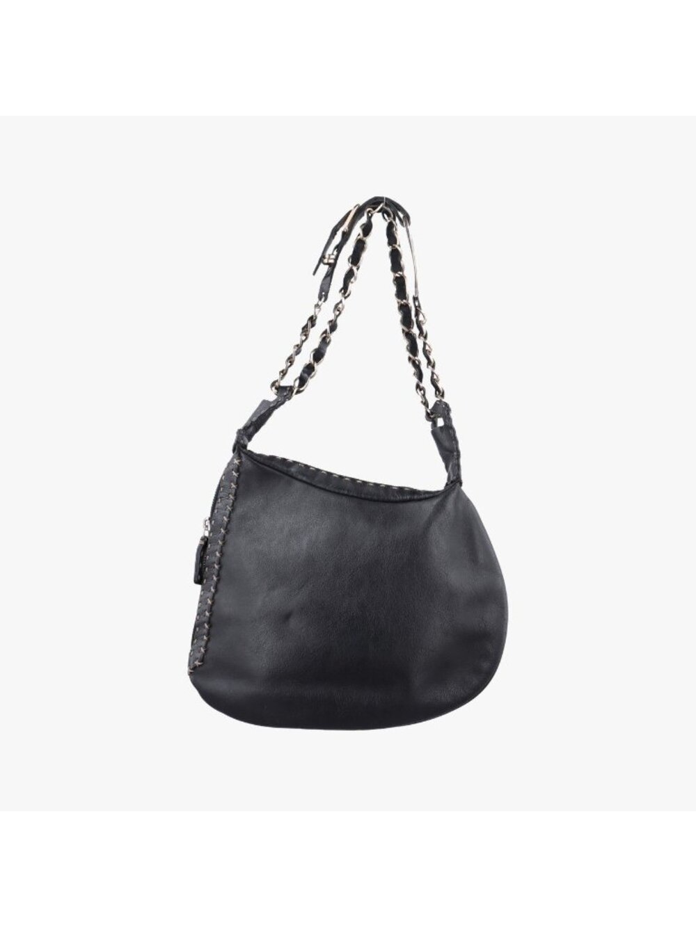Fendi Hobo Black Leather